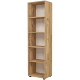 [en.casa] Bücherregal Vara 178 x 49 x 30 cm Beige