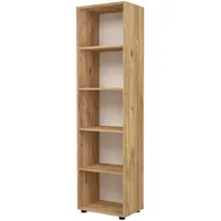 [en.casa] Bücherregal Vara 178 x 49 x 30 cm Beige