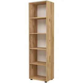 [en.casa] Bücherregal Vara 178 x 49 x 30 cm Beige