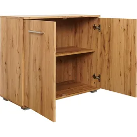 Priess Hochkommode Lindau 82 x 71 x 38 cm Beige / Braun
