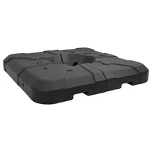 vidaXL 2-teiliges Sonnenschirmständer-Set: 110 kg Sand oder 70 kg Wasser