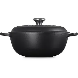 Le Creuset Signature Bräter 26 cm rund schwarz