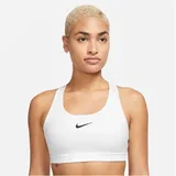Nike Swoosh Medium Support Padded Sport-BH Damen 100 white/stone mauve/black XS
