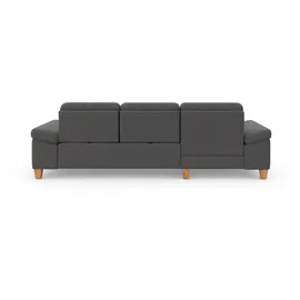 sit&more Ecksofa SIT & MORE "Westham L-Form", grau, B:275cm H:88cm T:172cm, 90% Polyester 10% Polyamid, Sofas, Ecksofa, mit Recamiere, mit oder ohne Bettfunktion, Bettkasten, Füße Eiche