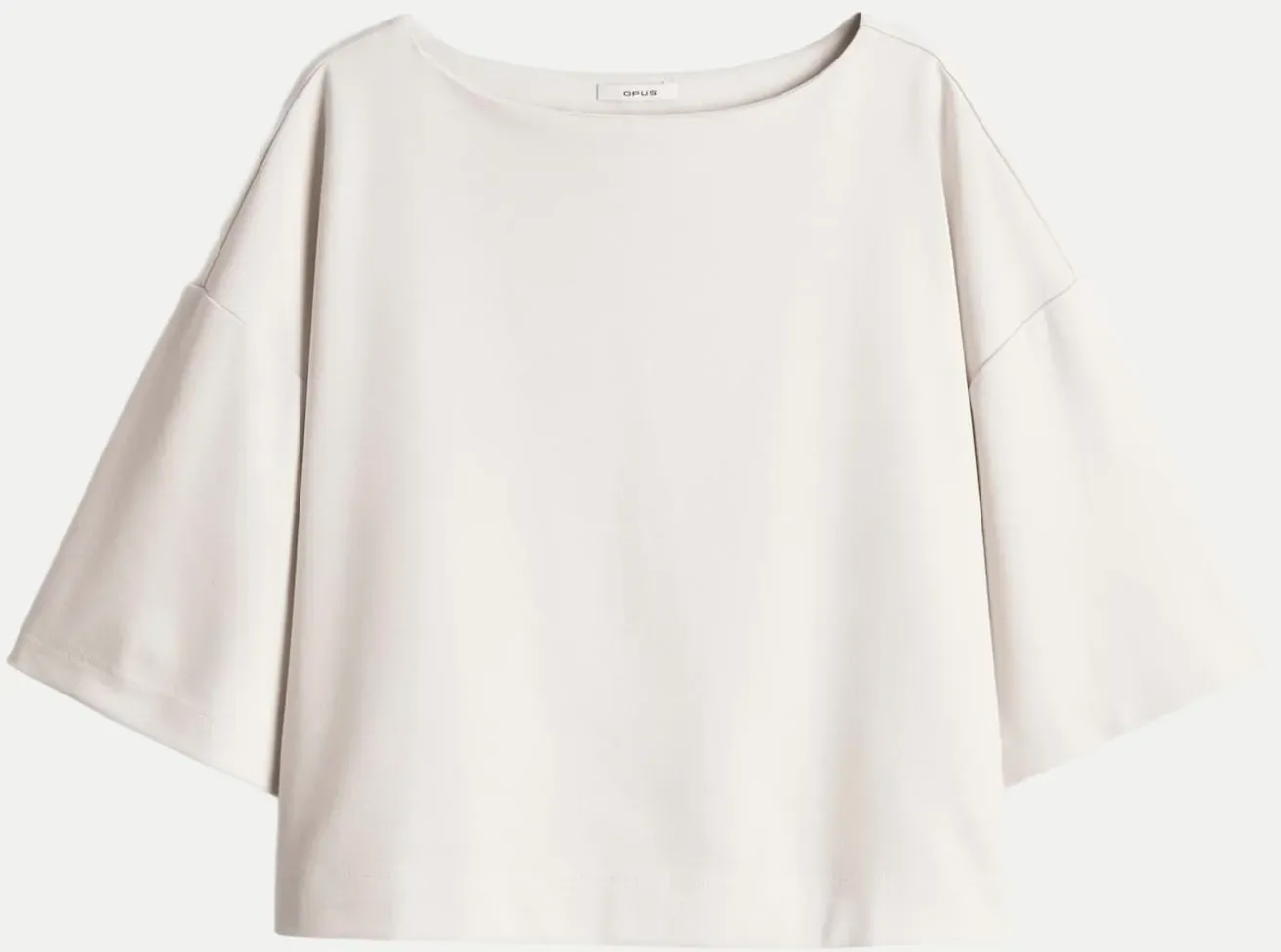Boxy Jerseyshirt Syros Weiß 38