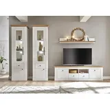 Home Affaire »Westminster TOPSELLER", Set, 2 Vitrinen, Lowboard, Wandregal, 4 Stk. tlg., weiß