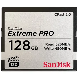 SanDisk Extreme PRO R525/W450 CFast 2.0 CompactFlash Card 128GB (SDCFSP-128G-G46D)
