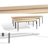 C+P Sitzbank Schwarz 46 x 160 x 46 cm