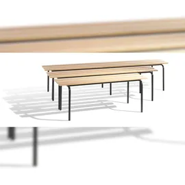 C+P Sitzbank Schwarz 46 x 160 x 46 cm
