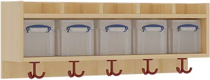 einfache Garderobenablage