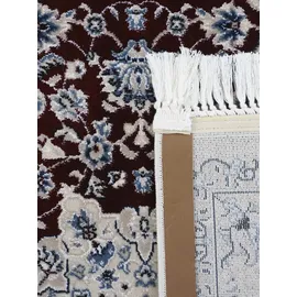 carpetfine Orientteppich Nain Diane Rot 80x600 cm Läufer | Tradtioneller Teppich für Schlaf- und Wohnzimmer