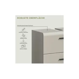 xonox.home Waschbeckenunterschrank 60 x 55 x 30 cm Beige