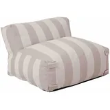 Oviala Gestreifter Gartensessel Modulsofa beige