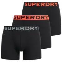 Superdry Boxershorts 3 Einheiten - Black/Orange - S