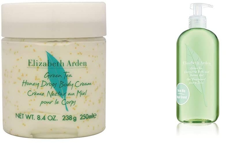 Elizabeth Arden Green Tea Honey Drops Body Cream,1er Pack (1 x 250 ml) & Green Tea Energizing Bath & Shower Gel, 500 ml