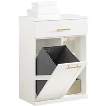 SoBuy Badezimmerschrank 66 x 37 x 95 cm Weiß MDF