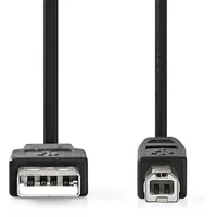 Nedis USB-Kabel USB 2.0 > B-Stecker, 3m, Schwarz