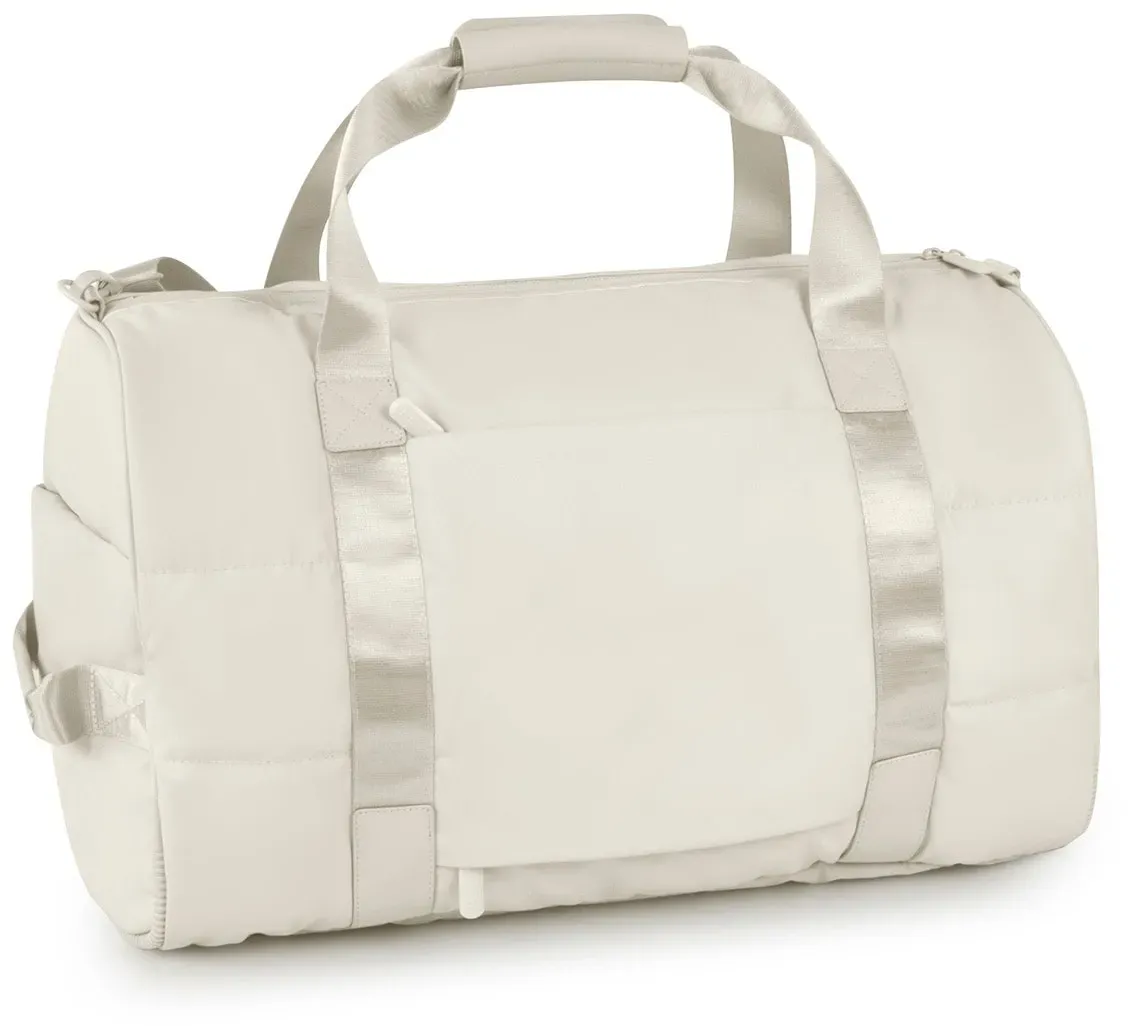 Heys Reisetasche »The Puffer Duffle Bag«, Weekender Duffle Bag Schuhfach Aufstecksystem Heys off white B/H/T: 48 cm x 30,5 cm x 25,5 cm
