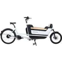 BBF BIke BBF eCargorider 2.3 Royal Lastenrad 26/20 Zoll Elektro Lastenfahrrad Cargo Bike Damen Herren Cargo Cycle bis 155 kg Zuladung - Weiß