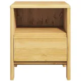 otto home Nachttisch OTTO HOME "Luven", beige (natur, natur), B:44cm H:54cm T:34cm, Tische, Nachttisch, aus massiver Kiefer, mit 1 Schublade, Breite 44 cm