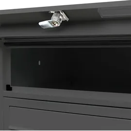 Wiltec Briefkastenanlage 3 Fächer schwarz