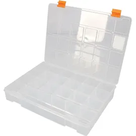 Perel Sortimentskasten Kunststoff 324 x 247 x 51 mm transparent/Gelb