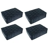 4 Stück Hebebühne Pad Gummipuffer Rechteck Kompatibel mit Ravaglioli Corghi OMCN (160 x 120 x 40 mm)