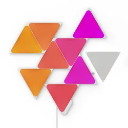 Nanoleaf Shapes Triangles Starter Kit (9 Panels) - modulare WLAN LED Smart Panels mit Musik & Bildschirm Sync | Set bestehend aus 9 Panels