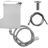 GESSI Securflex Schlauchdurchführung, für Wannenrand, mindestens Innenmaß-Breite>50 mm, 735, 01786149, Farbe: Finox Optik