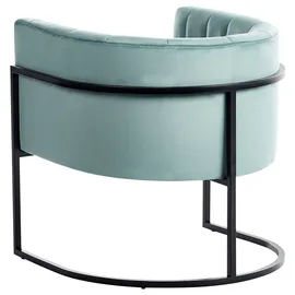 Beliani Sessel LARVIK II Samtstoff 72 x 71 x 70 cm Mintgrün