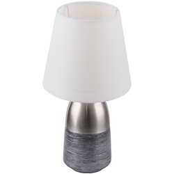 Textil Tisch Leuchte Wohn Zimmer Beleuchtung Touch Lese Lampe im Set inkl. LED Leuchtmittel