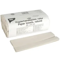 Papstar 20 X 180 Blatt Handtuchpapier C-Falz 31 cm x 25 cm natur 1-lagig
