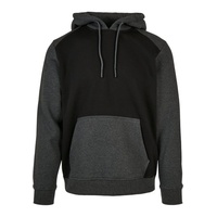URBAN CLASSICS 2-tone Fake Raglan Kapuzenpullover Black / Dark
