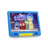 Cheerjoy Kinder Tablet 10 Zoll, Android 13 Tablet für Kinder 3-12, 6GB RAM + 64GB ROM + 128GB SD-Erweiterung, 5000 mAh, WLAN, Bluetooth, Dual-Kamera, Kinder-Tablet mit Schutzhülle - Blau