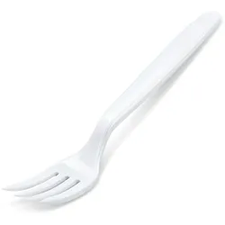 Gabel (PP) wiederverwendbar weiß 18,5cm [50 St.]