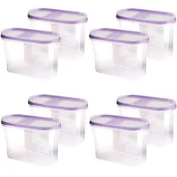 Bestlivings Frischhaltebox Schüttdose 1,4 Liter - 8er Pack ( 8 Stück ) Lila