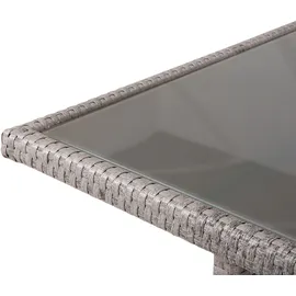 Beliani Gartentisch 145 x 80 x 74 cm Grau