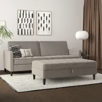 dorel home 3-Sitzer »Presley« Sofa mit Bett-Funktion und verstellbarer Rückenlehne