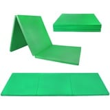 ALPIDEX Klappbare Turnmatte 180 x 60 x 3,2 cm Weichbodenmatte Gymnastikmatte Sportmatte, Farbe:grün