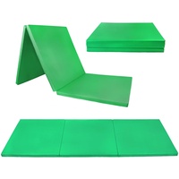 ALPIDEX Klappbare Turnmatte 180 x 60 x 3,2 cm Weichbodenmatte Gymnastikmatte Sportmatte, Farbe:grün