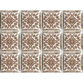 Queence Fliesenaufkleber Mosaik Muster Sticker 12er Set