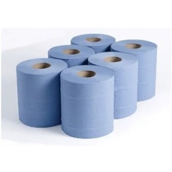 Beutel mit 6 Rollen Küchenpapier Roll Chemine Laminated Blue