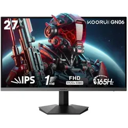 KOORUI 27. Gaming Monitor. 165Hz. FHD. IPS. 1ms GTG. Adaptive Sync. VESA. DCI-P3 90%. HDMI/DP