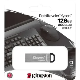 Kingston DataTraveler Kyson 128 GB silber USB 3.2