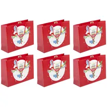 eurowrap Clairefontaine 6x Geschenktasche Shopping 37x11,8x27,5 cm), Power Rot 32406-6C