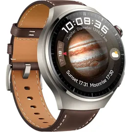 Huawei Watch 4 Pro Classic 48 mm Lederarmband dunkelbraun