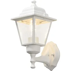 Konstsmide Wandleuchte Budget Up Light, matt weiss, klares Glas (7093-250)