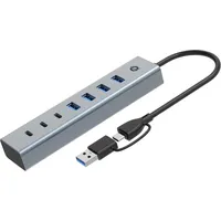 Conceptronic USB-Hub 7-Port USB 3.0 Hub, 5Gbps, USB-C x