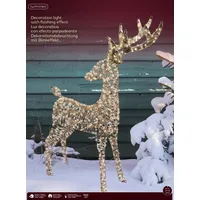 Lumineo LED Rentier 960 LED 65x130 cm Gold warm