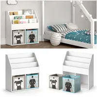 Vicco Kinderregal Luigi grau/weiß/türkis